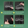 Iron Triangle Rack For Kitchen Bathroom Storage Rack Thickened Love Corner Rack Storage Rack Durable 5