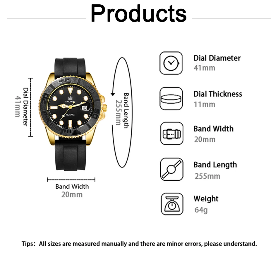 Orologio SHAARMS vista laterale