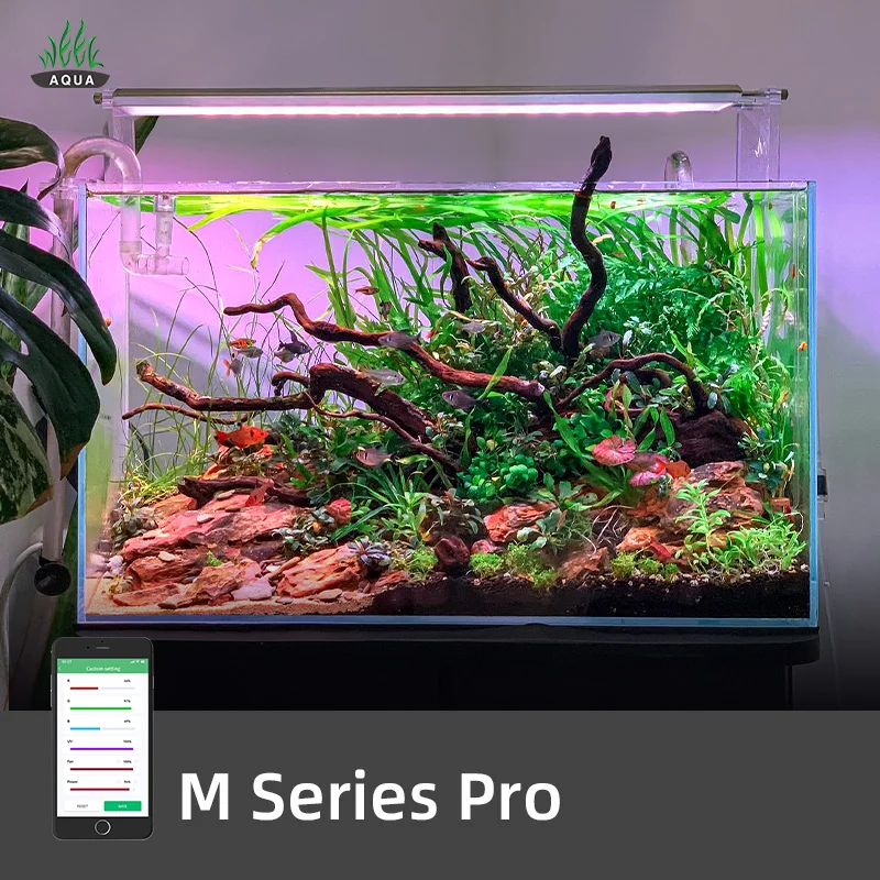 Weekaqua-調光可能なLED水族館ライト,m600k pro,wrgb uv,aaaanum