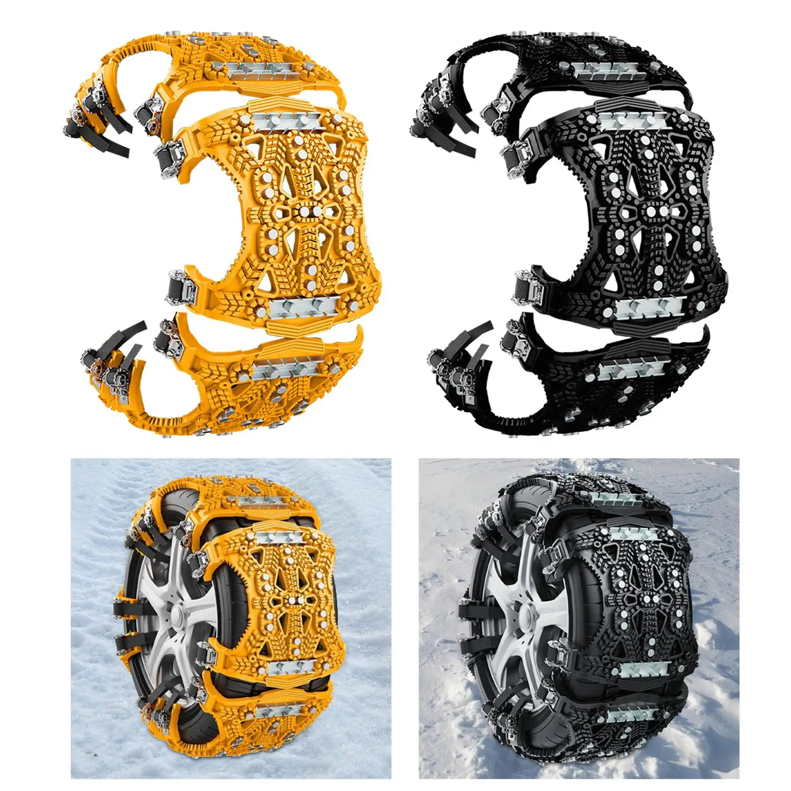 Car Tyres Anti Slip Snow Chain Anti Skid Easily Mount Emergency Accessory Winter