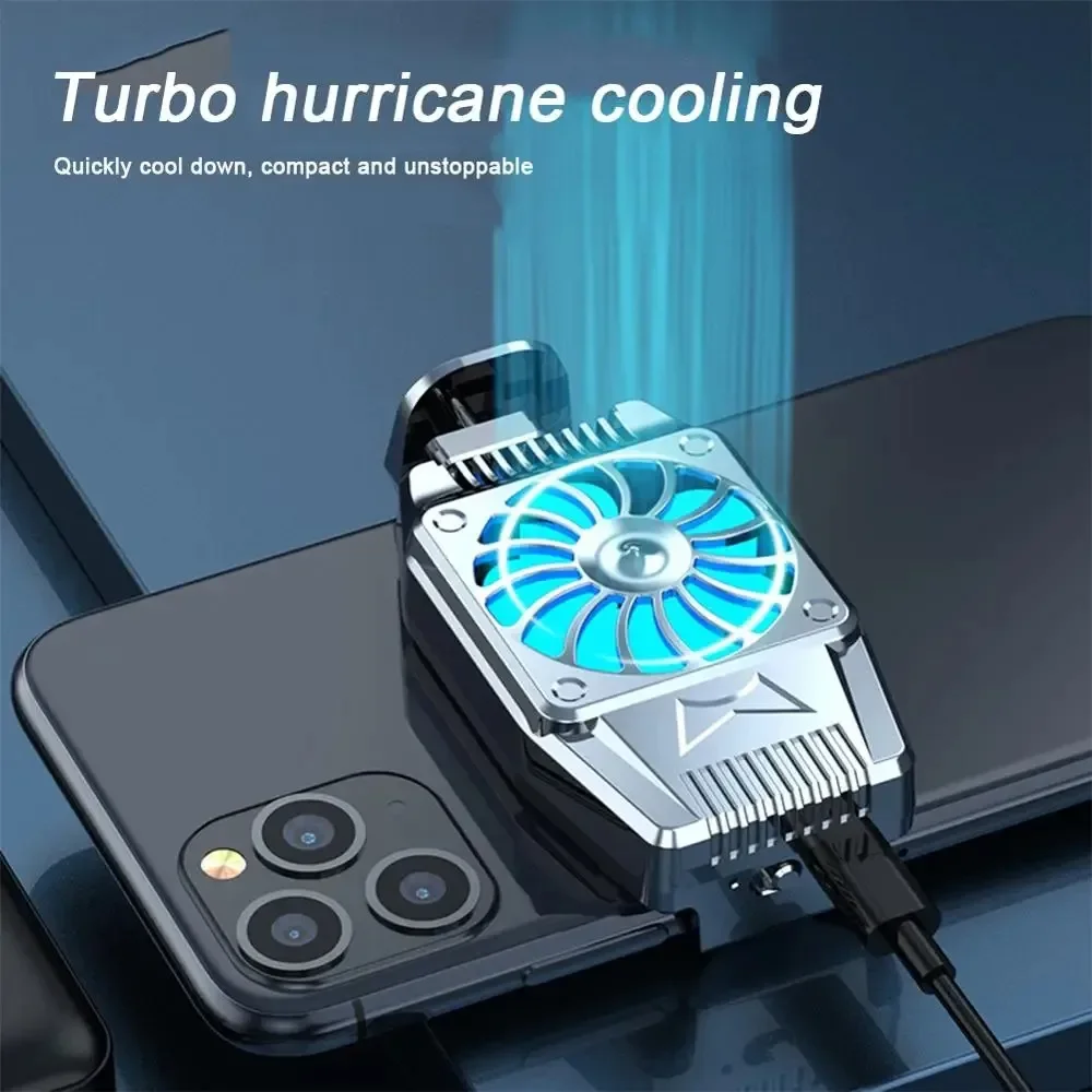 Phone Cooler Universal Mini Mobile Phone Cooling Fan Radiator Turbo Hurricane for IPhone/Samsung/Xiaomi