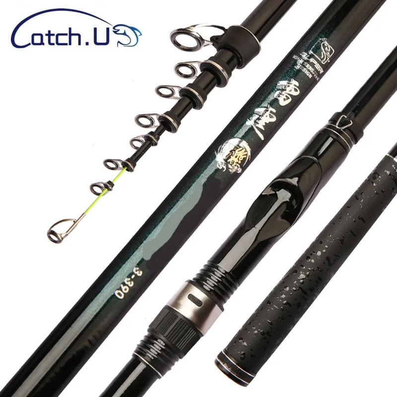 Catch.u Rock Fishing Rod Carbon Fiber Spinning Fishing Pole 2.4-5.4m LAKE  Ocean Rock/Beach/Boat Super Hard Sea Fishing Rods - AliExpress