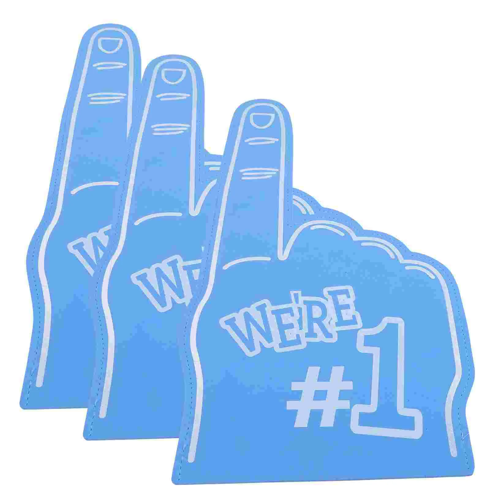 

3 Pcs Foam Fingers Noise Makers Party Favors Bulk Giant for Sports Football Hands Eva Cheer Props Cheerleading Child Toys Girls