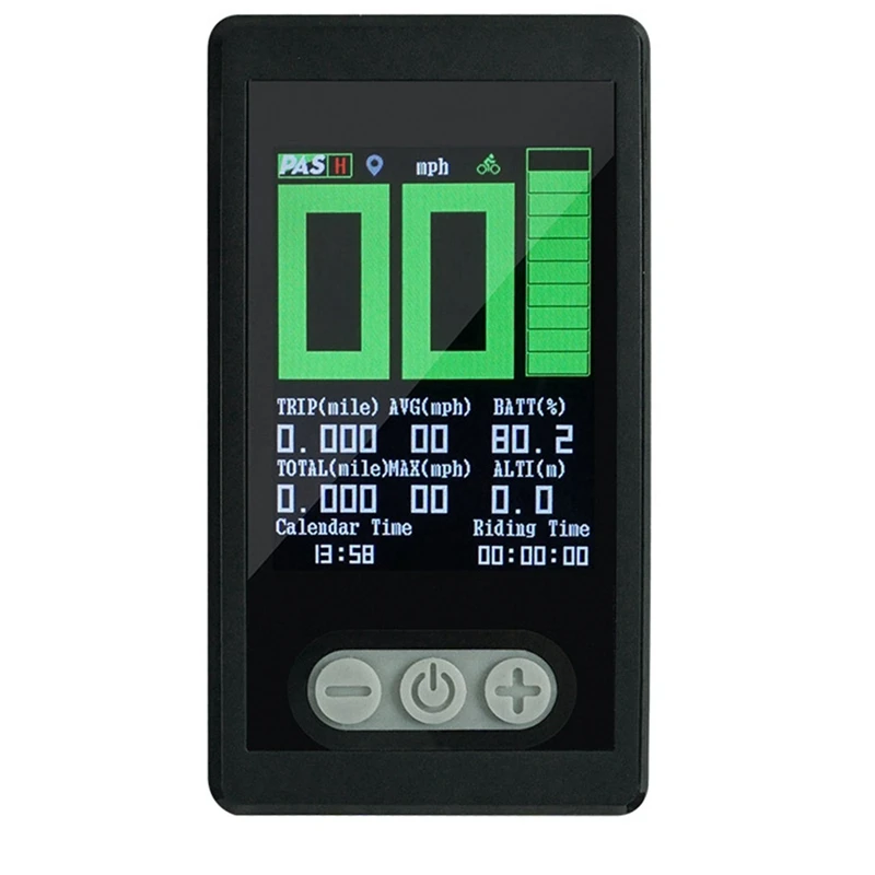 Hot-A015-Ebike Display Ebike TFT Color Disply Advanced Display With GPS Function Waterproof For Ebike