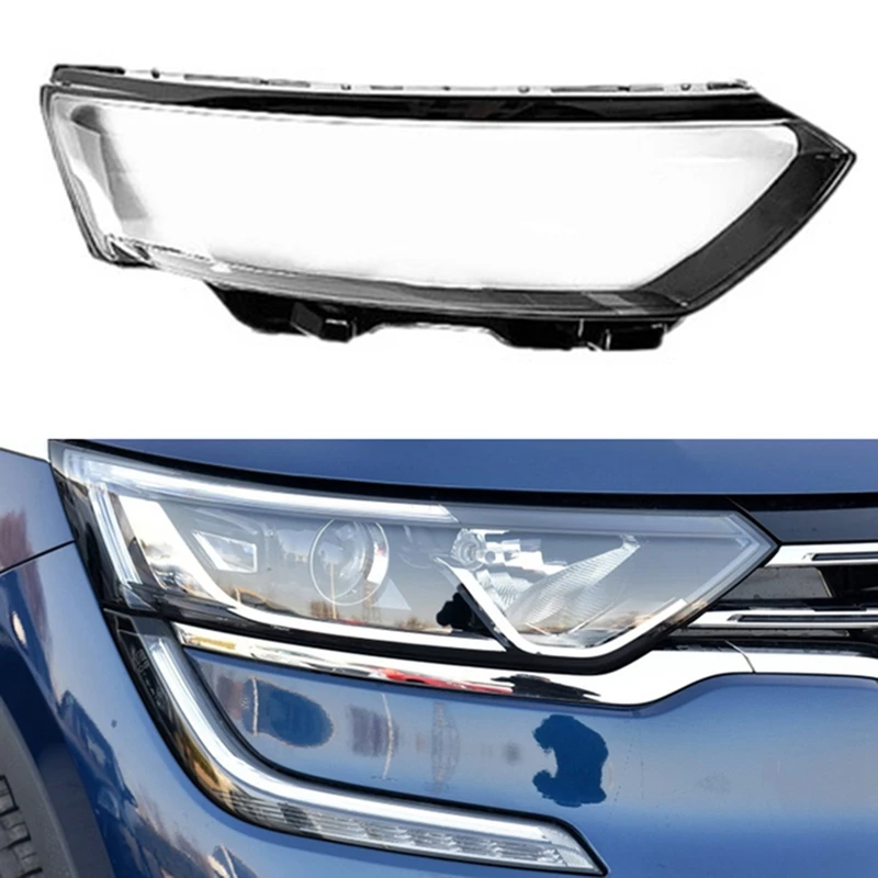 

Car Front Headlight Cover Head Light Lamp Transparent Lampshade Lamp Shell For Renault Koleos 2016-2018