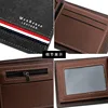 New Leather Wallet Men Luxury Slim Coin Purse Business Foldable Wallet Man Card Holder Pocket Clutch Male Handbags Tote Bag 3