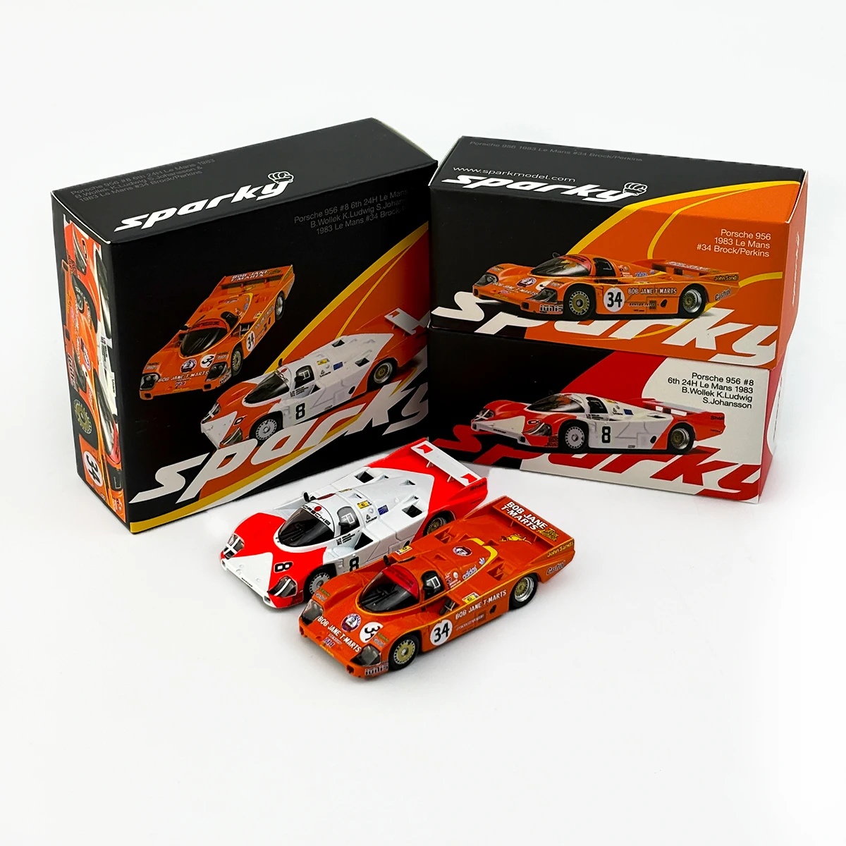 작은 1/64 스케일 포르쉐 956 르망 스파키 레이싱 카 모델 합금 포르쉐 962 스파키 장난감 자동차 모델 소장 장식품