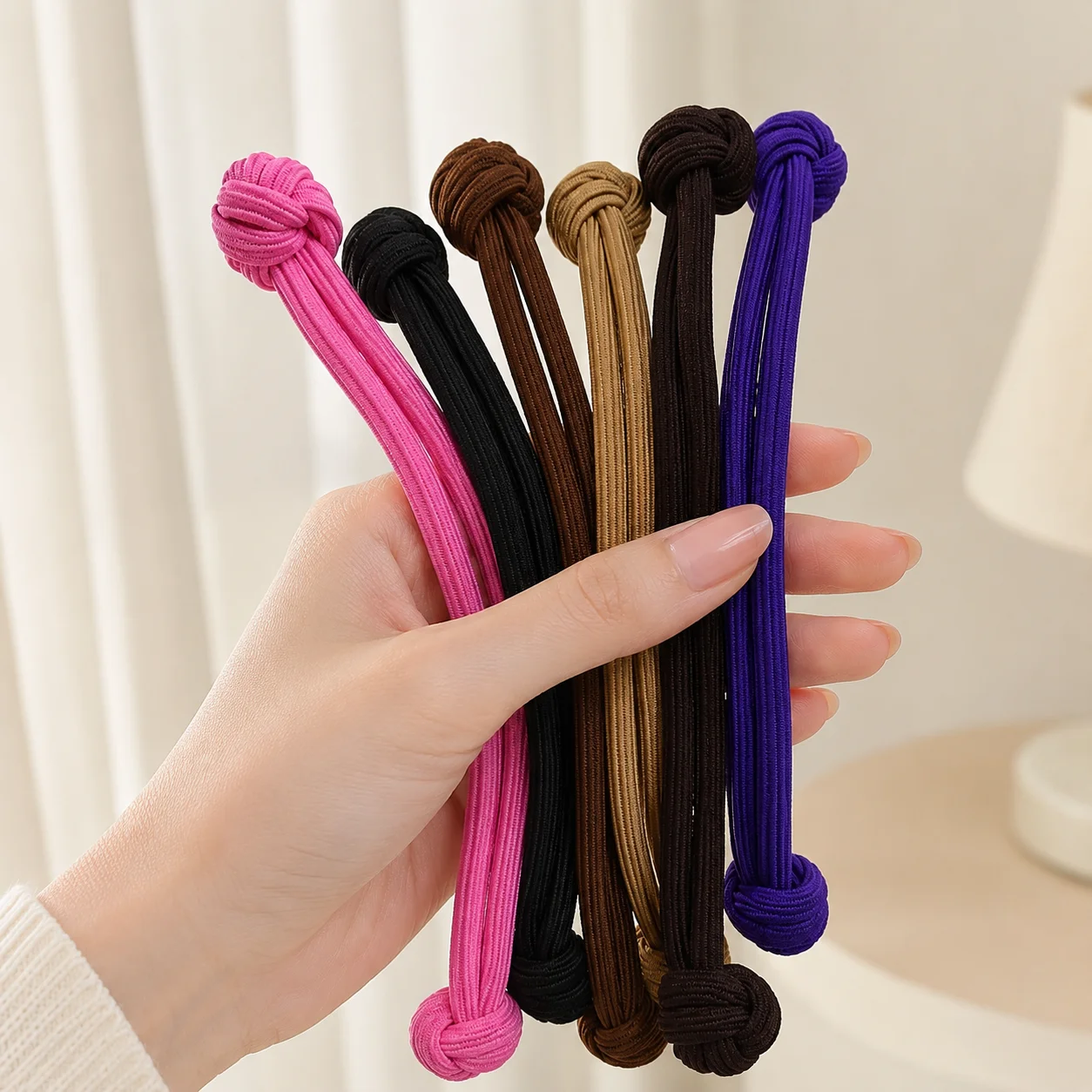 Elegant High Elastic Hair Tie - No Damage Korean Hair Accessory