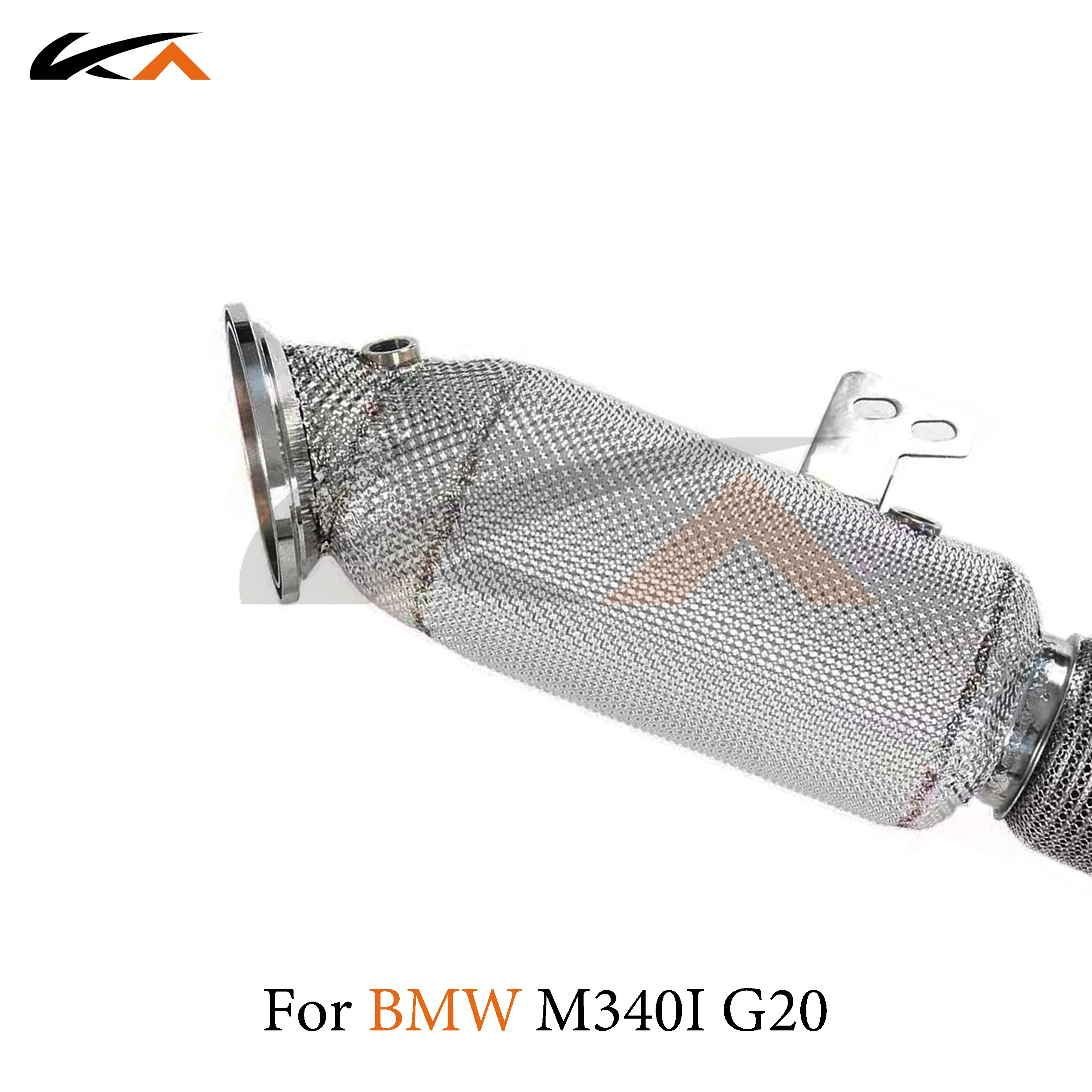 KA 튜닝 다운파이프 배기 스테인레스 스틸 헤더, BMW M340i G20 B58 3.0T 퍼포먼스, 자동차 부품 열 차폐 촉매