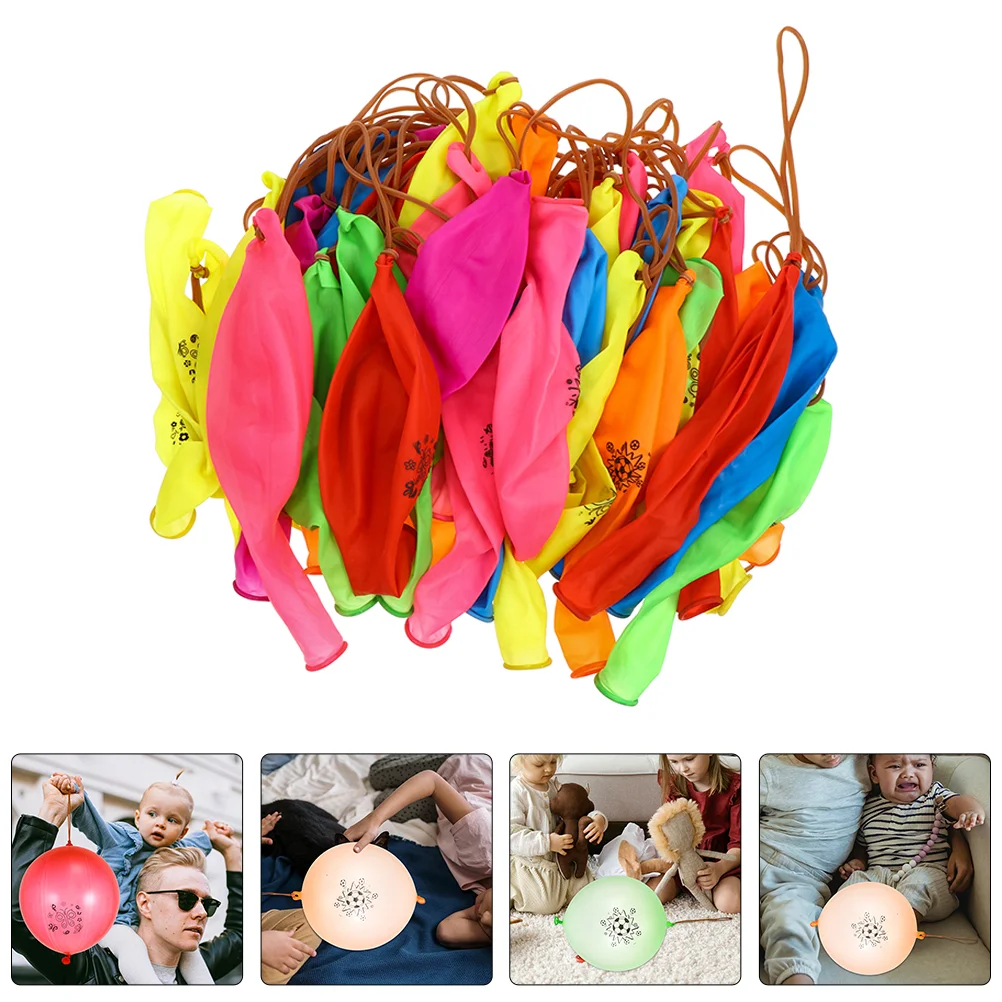

50 Pcs Party Favors Punching Balloon for Kids Toy Boxing Funny Emulsion Balloons Child Christmas Gifts
