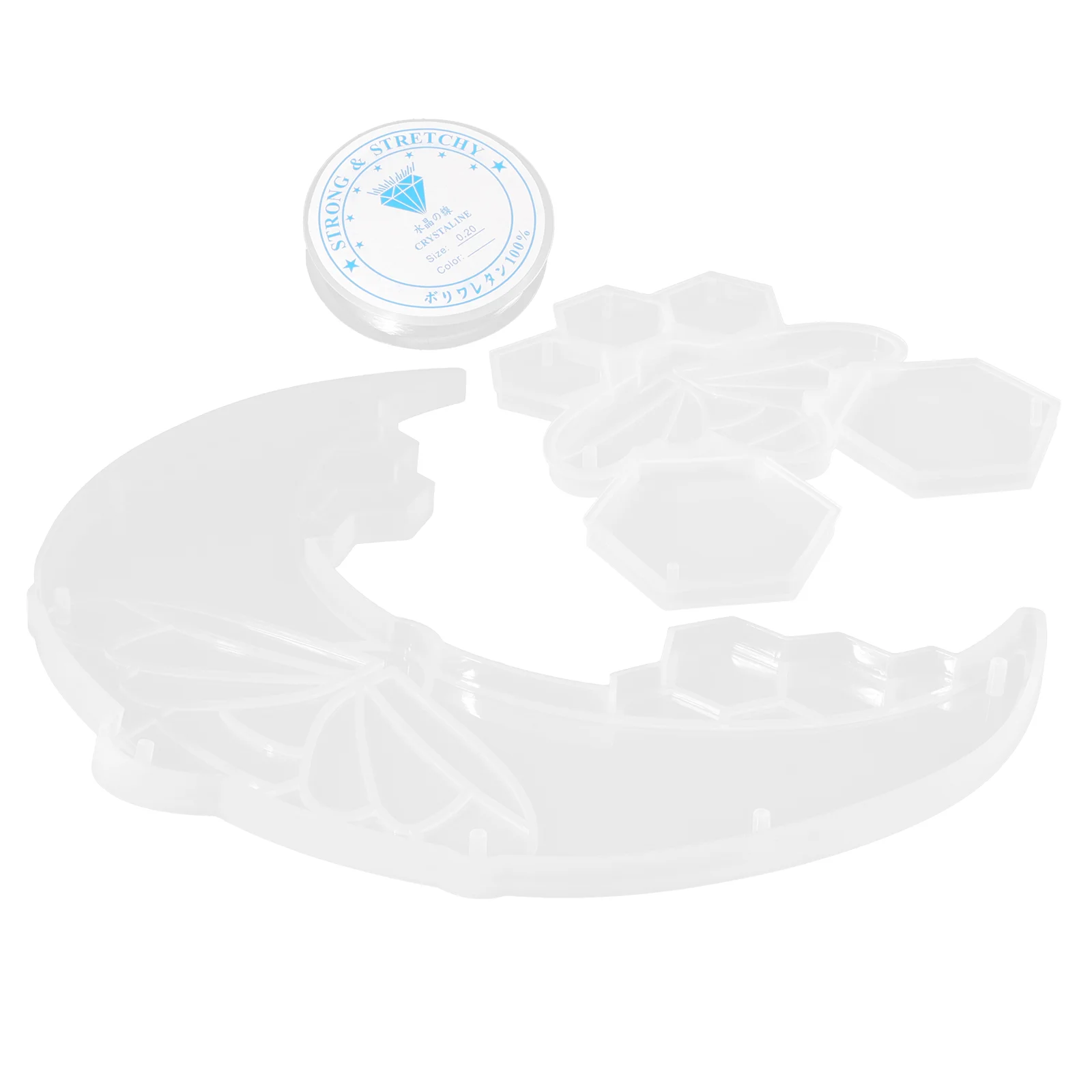 

1 Set of Silicone Moon Mold Casting Mold Silicone Epoxy Silicone Mold Bee Moon Pendant Crafting Mold