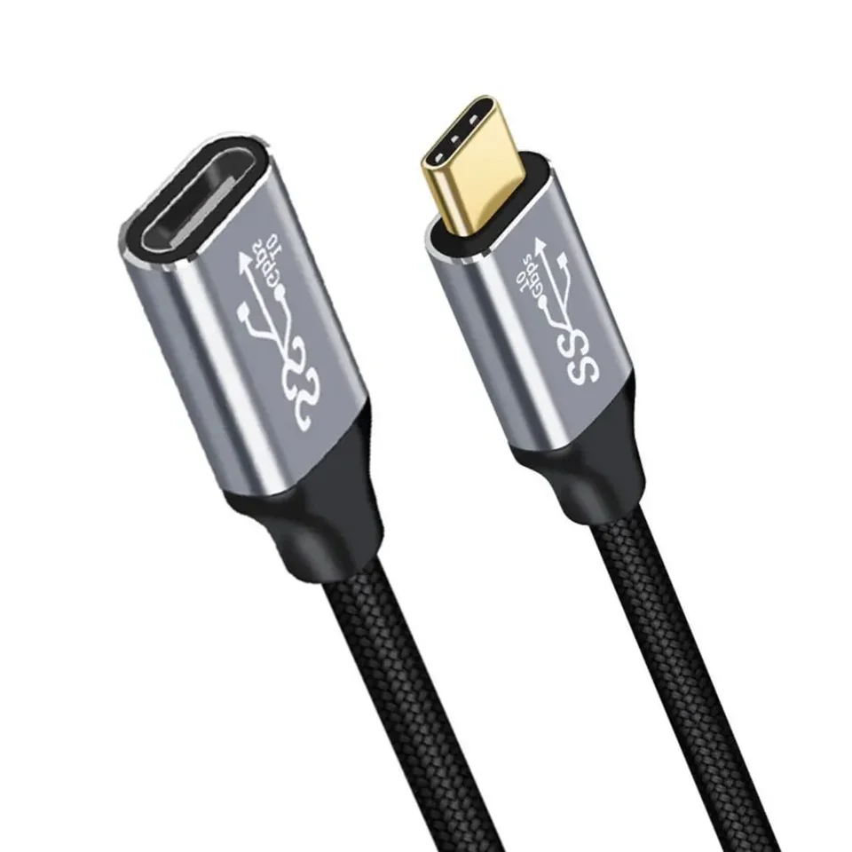 100W USB 3.1 Type C Fast Charging Extension Cable