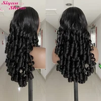 Perruque frontale bouclée rebondissante Fummi Double tirage cheveux bruts 13X4 HD perruques de dentelle 100% perruques de cheveux humains pour les femmes 5X5 HD perruque de fermeture de dentelle 1