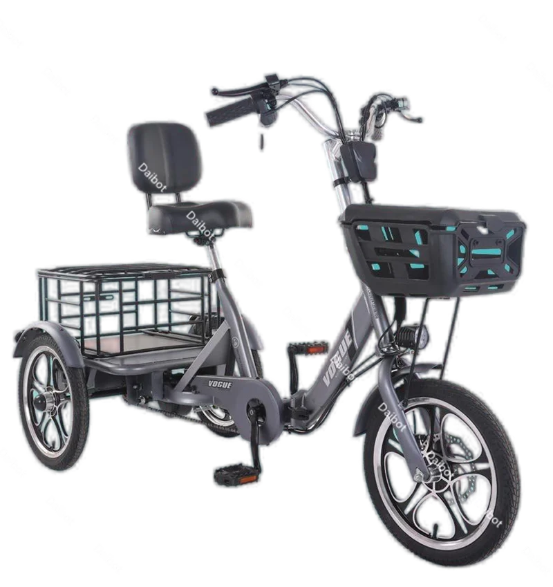 400 W Erwachsene Fracht Elektrische Fahrrad Neue 3 Rad Elektrische Dreirad Klapp Große Reichweite 60 KM Mode Elektrische Fahrrad abnehmbare Batterie