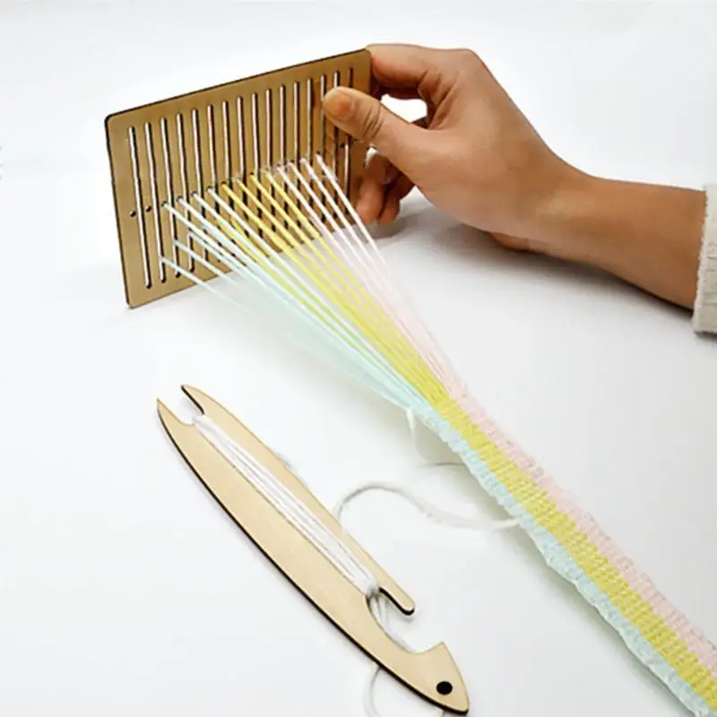 G5AB 1 Set Mini Handcraft Belt Woven Machine, Multifunctional Craft Tapestry Knitting for DIY Accessories