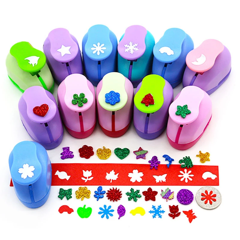 Paper Punch 5/8'' 1.5cm Flower Furador diy Paper Cut Eva Foam Maker Puncher Scrapbooking Labor Saving Kid Hole Punch