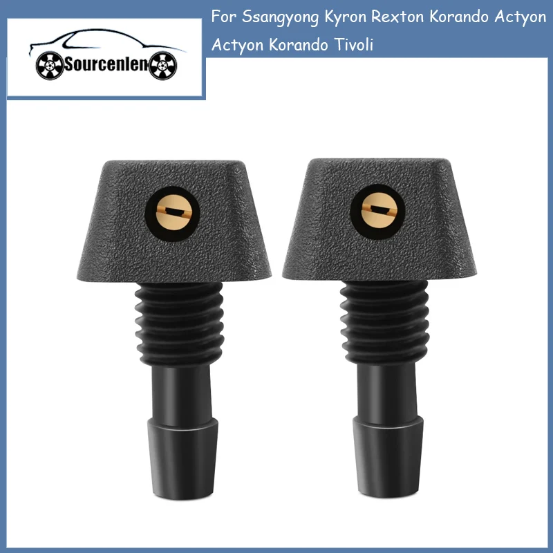 2 Stuks Auto Muslimex Ruitenwisser Water Sproeikop Voor Per Ssangyong Kyron Rexton Korando Actyon Actyon Korando Tivoli