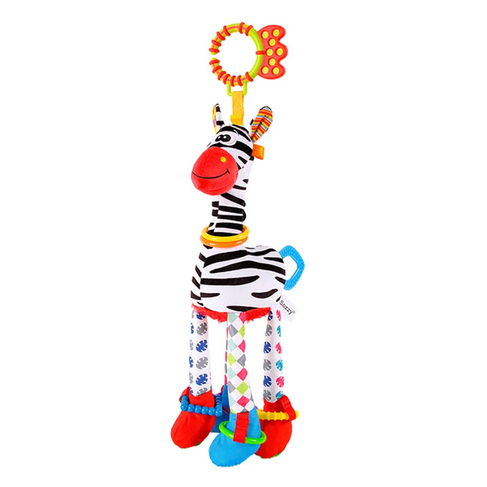 

Childrens Toys Stuffed Comfort Educational Crib Ornament Baby Plaything Rattle Hanging Pendant Puzzle Bed