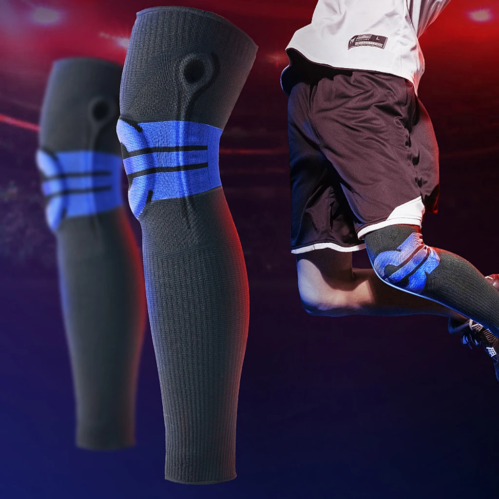 Protectores de rodilla de punto para deportes al aire libre, protección  antilesiones para piernas de baloncesto, rodilleras de soporte elástico  para Fitness, 1 Uds. - AliExpress
