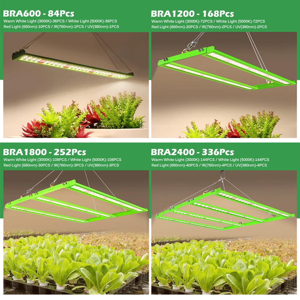 Samsung-Luz LED de espectro completo LM281B +, lámparas de alto brillo como el sol para iluminación de crecimiento de plantas de invernadero