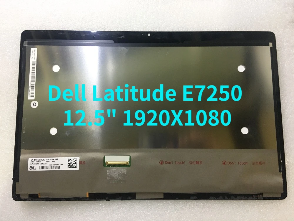 Lcd Touch Screen For Dell Latitude E7250 12.5" 1920x1080 Lcd Laptop