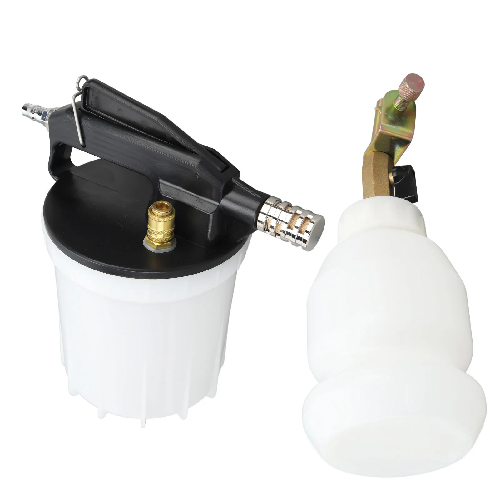 Pneumatic Fluid Extractor Tool High Efficiency 40in Hose Air Brake Bleeder Kit 2cfm with 2L Vacuum Brake Extractor for Vehicles