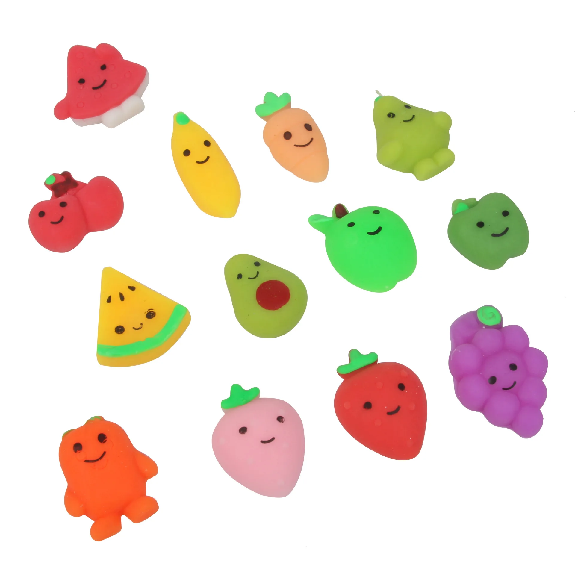 Cartoon Animal Stress Relief Toys For Boys Girls Birthday Party Favor Halloween Fruit Animals Filler Carnival Kids Party Suppli