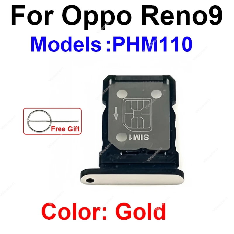 For OPPO Reno 9 10 10 Pro 10 Pro+ Plus 5G SIM Card Tray SIM Card