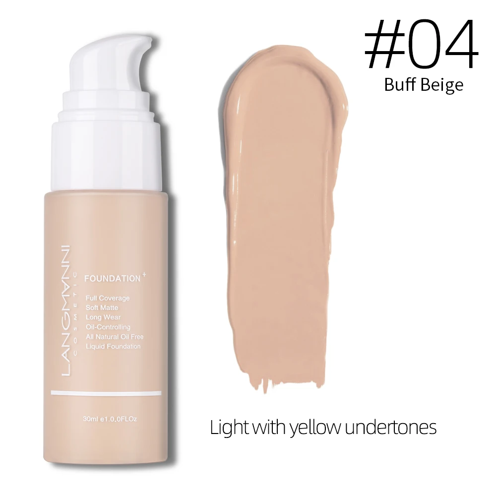 Liquid Foundation Cream for Face Concealer Oil Control Waterproof High Coverage Makeup Long-lasting Natural Facial Cosmetics 5