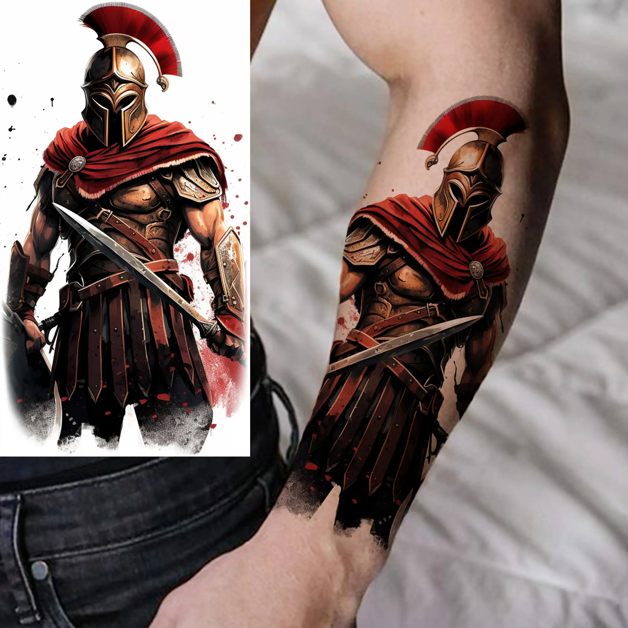 Tattoo uploaded by Franco Pozella • Healed tattoo Spartan tattoo #spartan # warrior #realistic #blackandgreytattoo • Tattoodo