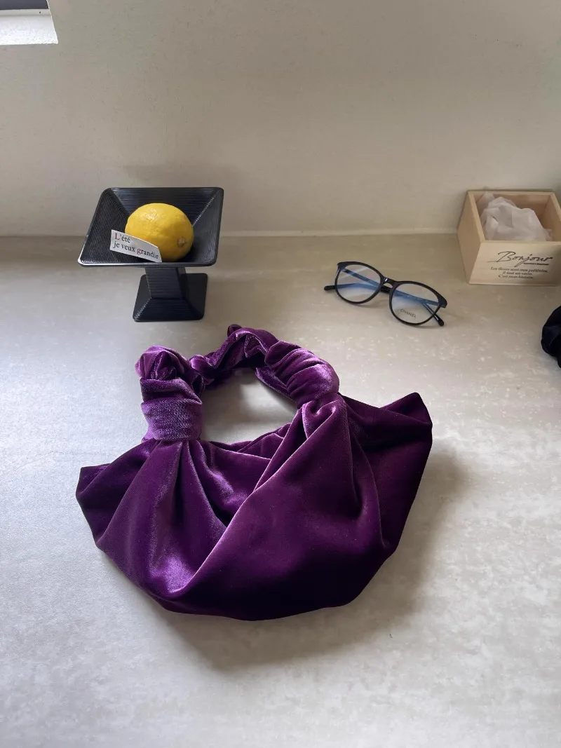 NEW Women's Bag Colorful Silk Satin Velvet Fashion Handbag Tote Shoulder Bags Crossbody Bag Phone Lipstick Coin Purse