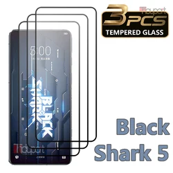 3 - Pack Premium Tempered Glass Screen Protector Film for 3 Glass (Black Shark 5 RS)