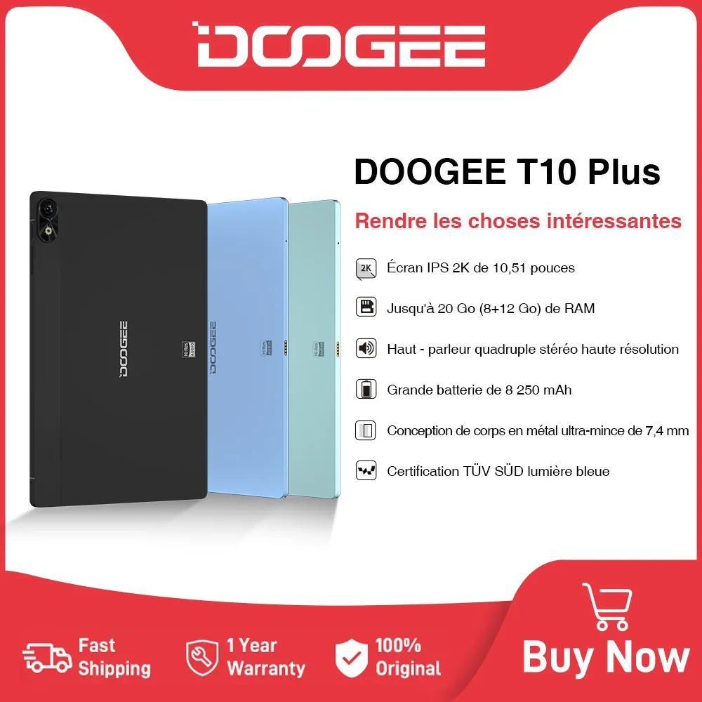 World Premiere DOOGEE T10 Plus Tablet 10.51