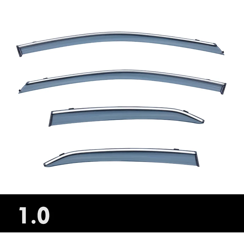 For Toyota Camry Accessories XV70 Stainless Steel Chrome Window Trim Visors Rain Guard Door Visor Vent Shades car window deflectors