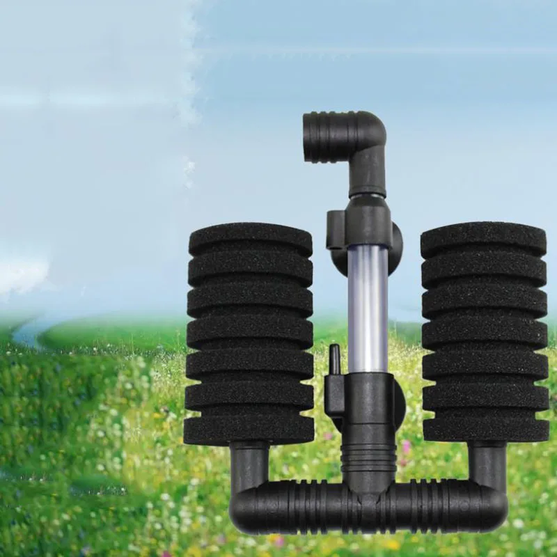 Grote Aquarium Bio Sponge Filter Fish Tank Garnalen Vijver Luchtpomp