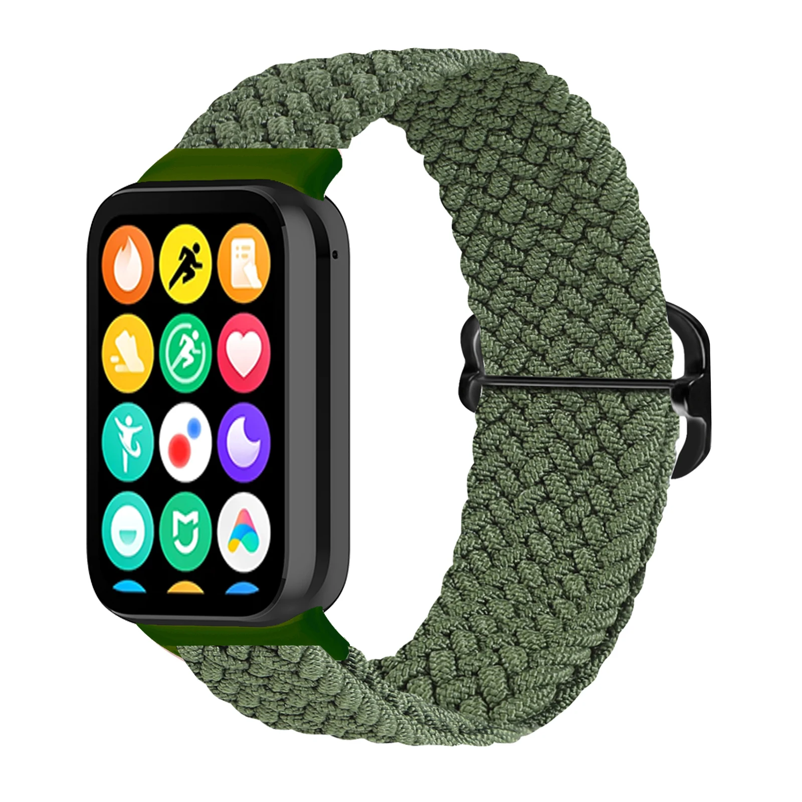 Nylon Braided Strap for Xiaomi Mi Band 8 pro Elastic Solo Loop Adjustable Watchbands Replacement correa bracelet Miband 8 pro