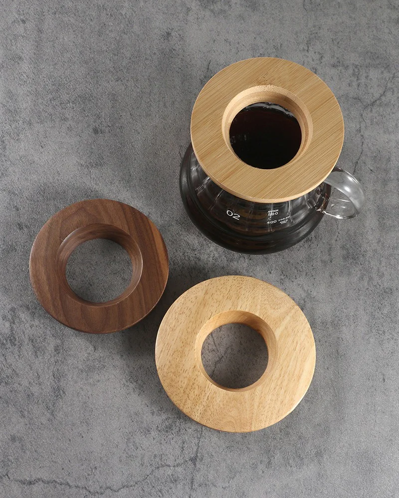 Description Picture 4 of itemCoffee Filter Stand Pour Over Filter Stand Cone Coffee Dripper Holder Rack Durable Wooden for Origami Coffee filter cup holder