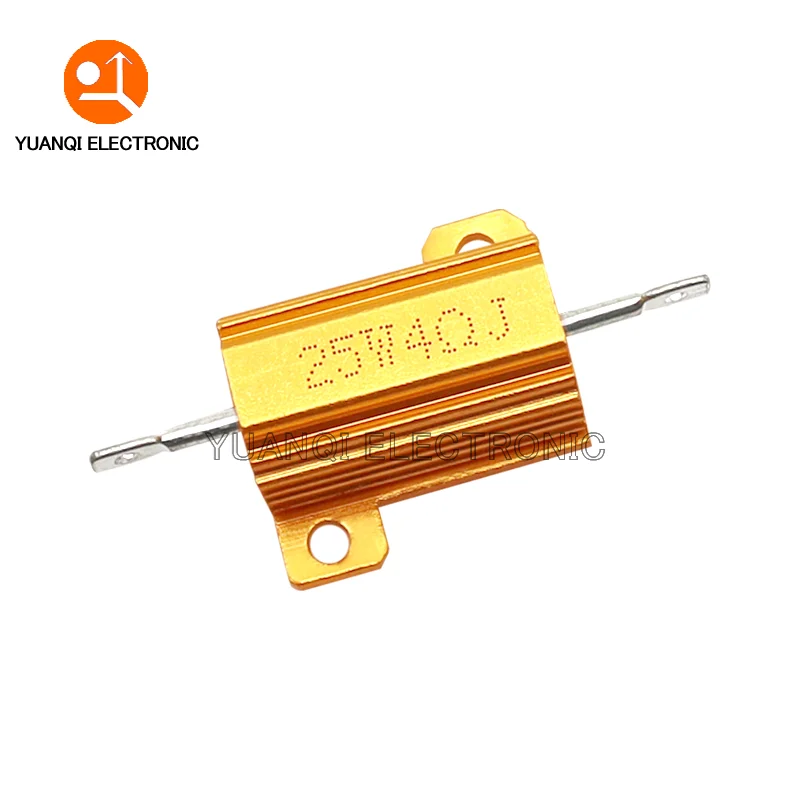 25W RX24 Aluminum Power Metal Shell Case Wirewound Resistor 0.01R-30K 0.05R 0.15R 1R 2R 4R 5R 6R 8R 10R 50R 250R 500R 1K ohm wirewound resistor