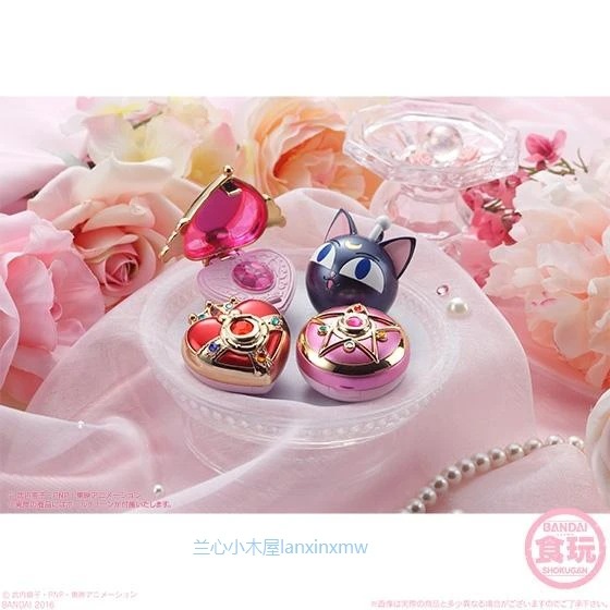 BANDAI Mini cambiador huevos SAILOR MOON, de espejo, bolígrafo, caja de dulces figuras de acción, | - AliExpress