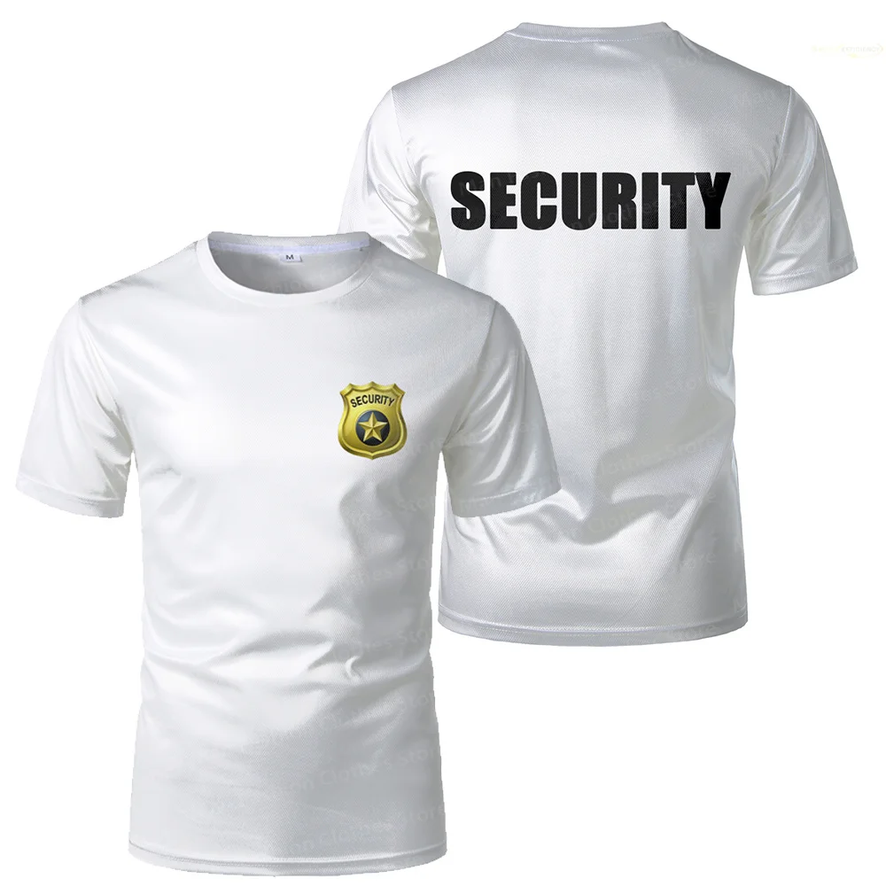 Classic Security Uniform Cheap Men's T-shirts Bodyguard Professional Work Clothes Tee Guard Light Breathable Procurement Tops 5