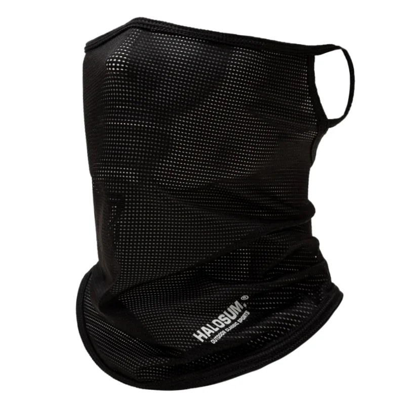 Riding Face Mask Breathable Ice Silk Cycling Mask Sun Protection Face Cover Neck Gaiter Men Women Elastic Hang-Ear Ridin_voghion.com