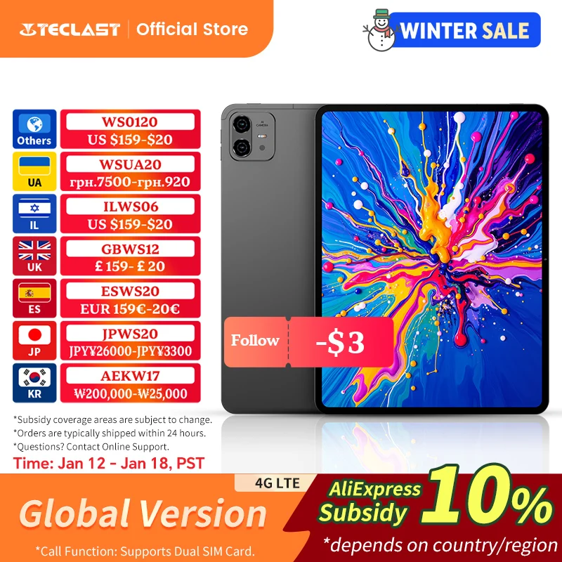 Teclast ArtPad Pro 12.7インチ 2.2K UHDディスプレイ 20GB RAM (8+