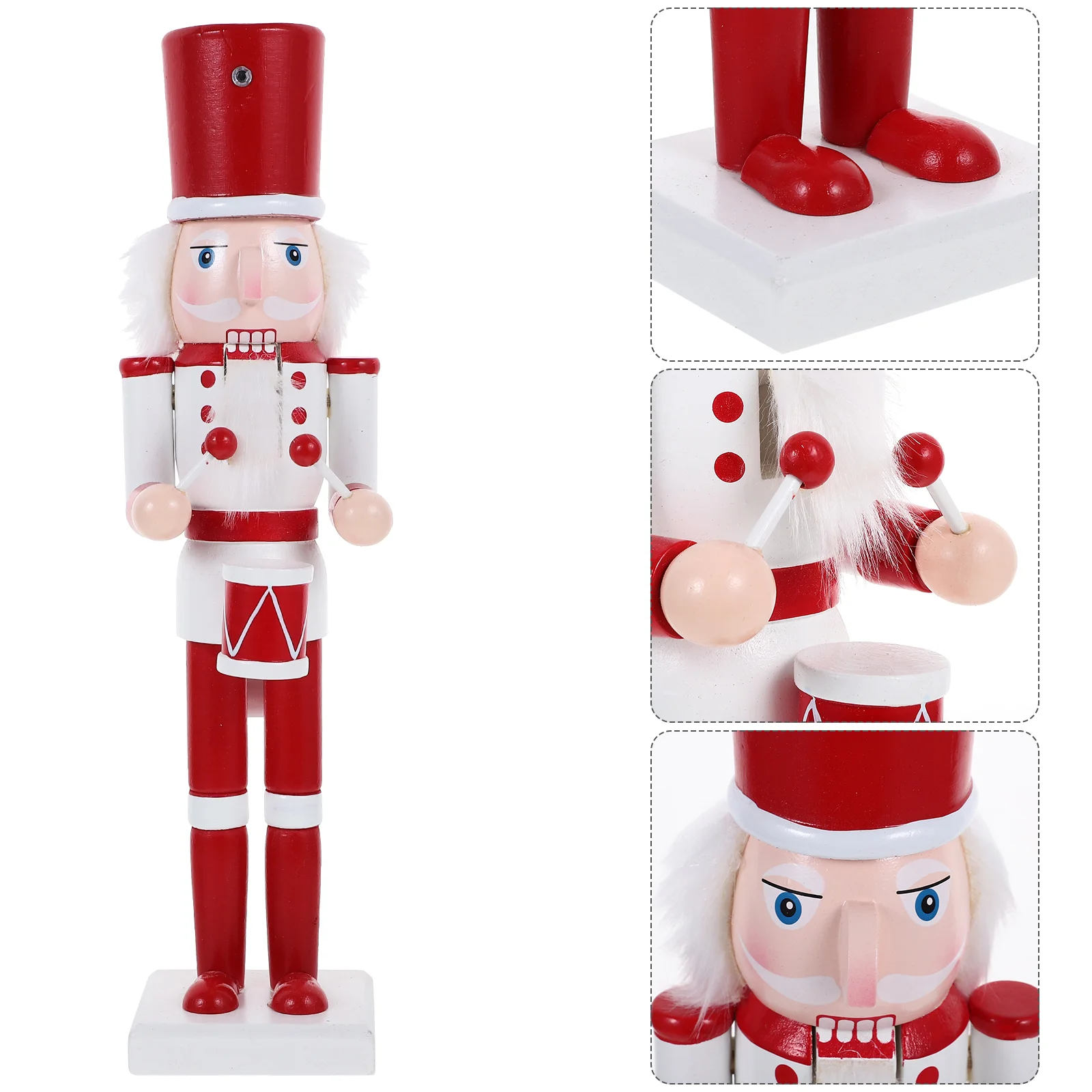 

Adorable Small Wood Nutcracker Soldier Christmas Themed Table Decor Wooden Christmas Nutcracker Decor