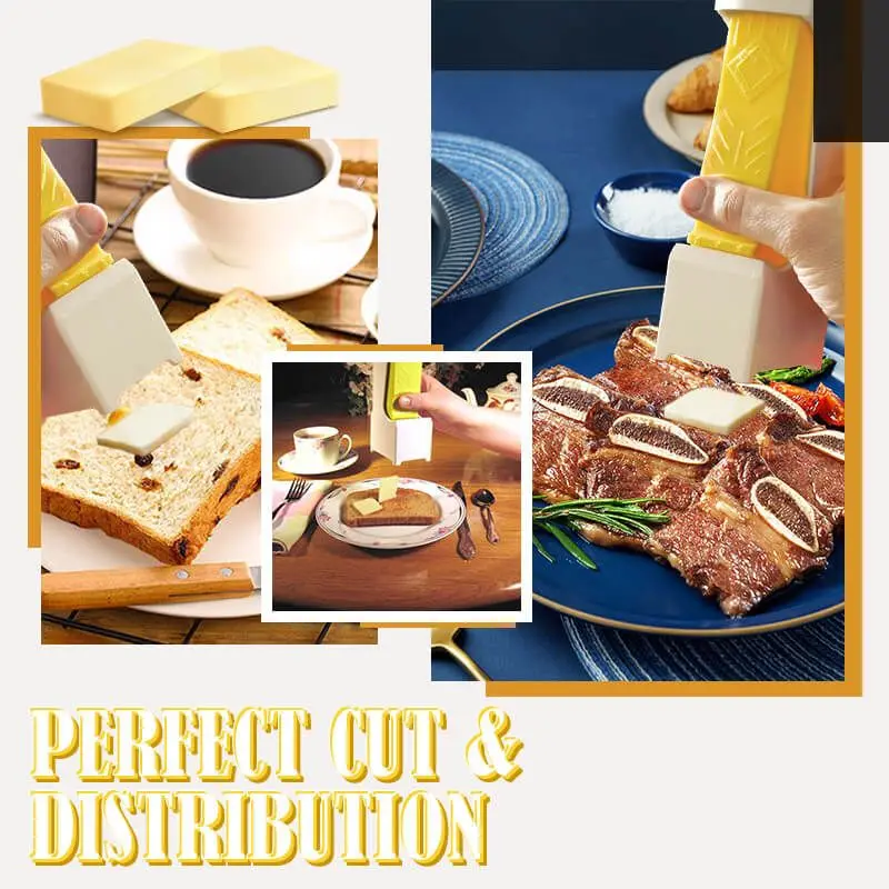 1PCS Convenient Stick Butter Cutter Easily Slice Butter For Toast Shredding  Chocolate One-Button Cheese Slicer And Dispenser Practical Kitchen Tool
