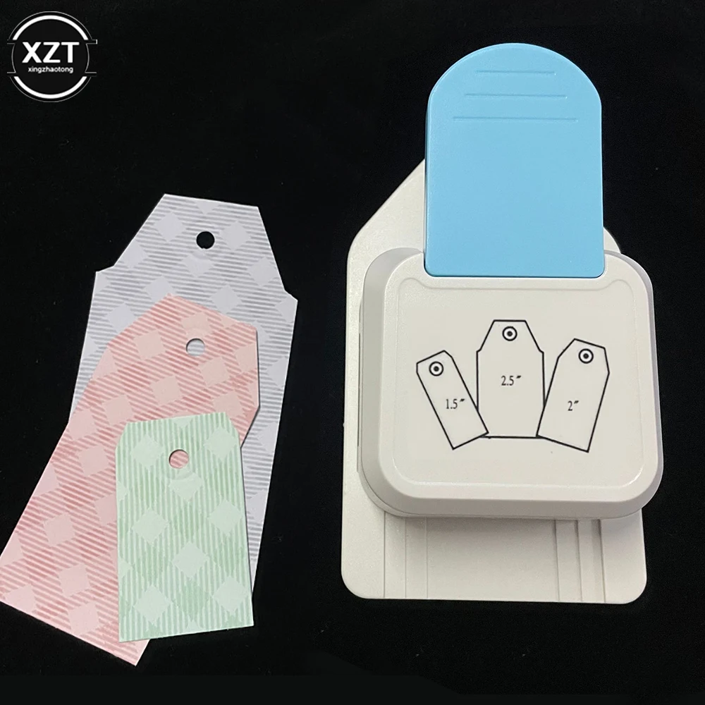 3 in 1 Tag Punch Corner Rounder Cutter Paper Label Punch Paper Cutter Paper Craft Punch Corner Punch Paper Punch Corner Cutter Fillet Cutting Tool Bevel Cutter for Scrapbooking Card DIY Paper Card Photo Making Supplies