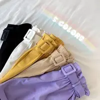 Vêtements d'été pour filles, couleur bonbon, Shorts en coton pour enfants, vêtements d'été décontractés, pantalons de sport de plein air fins et respirants 6