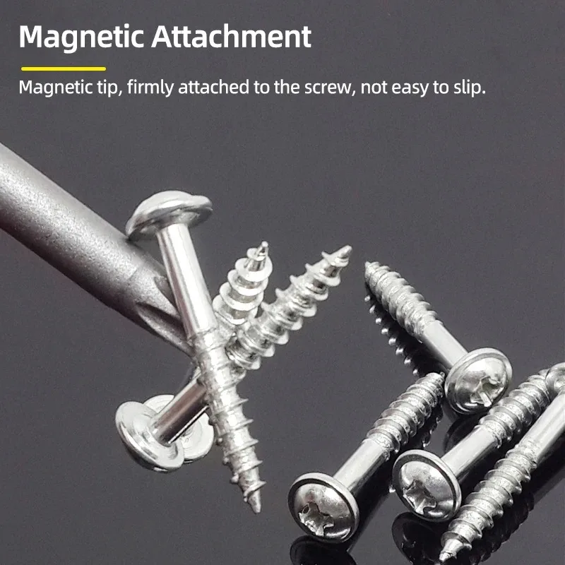 Magnetic Screwdriver Set - Hex Shank Y U Triangle Bits With Storage Case