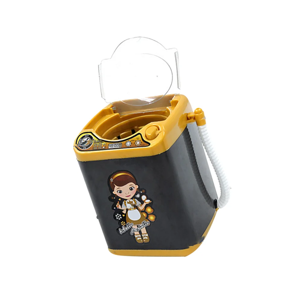 

1PC Simulated Washing Machine Toy Mini Home Appliances Toy Mini Powder Puff Washing Machine Toy Electric Mini Washing Machine