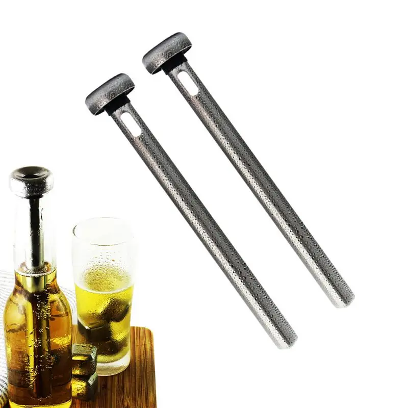 

Beer Bottle Cooling Chillers 2pcs Beer Wine Cooling Chilling Reusable Rod Rustproof Chilling Rod For Drinking For Barbecue
