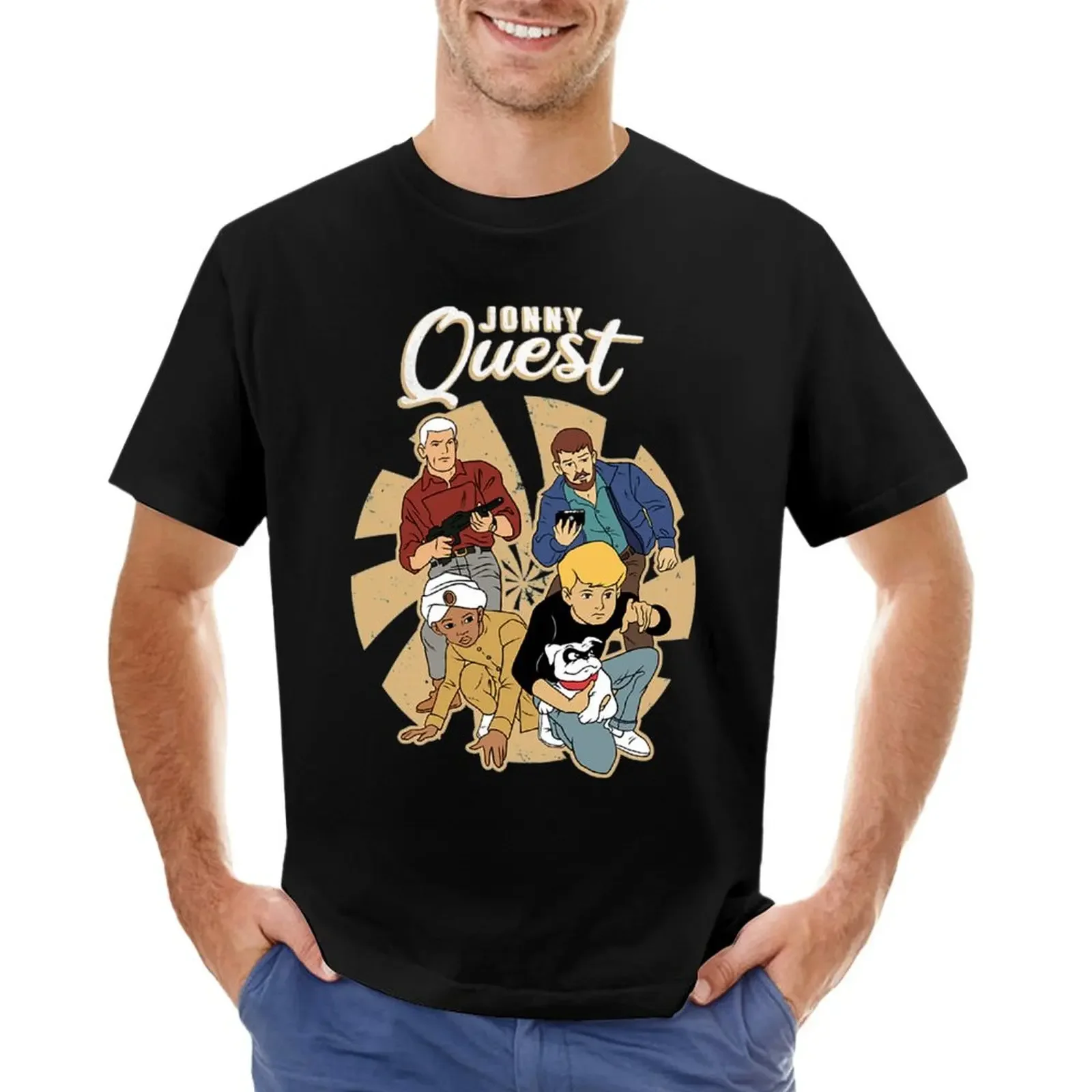 

Футболка Jonny Quest для мужчин, аниме для мальчиков, простая, T-ShirtRetro Jonny Quest